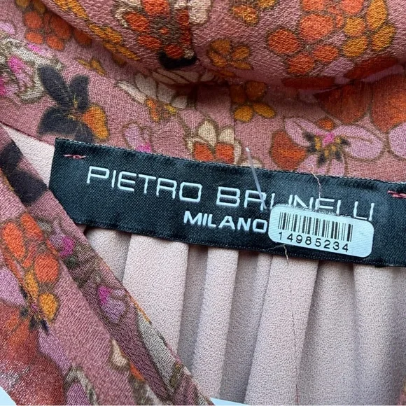 The Isabella Maternity Dress PIETRO BRUNELLI MATERNITY Medium Maxi Sheer Tie - Picture 4 of 7